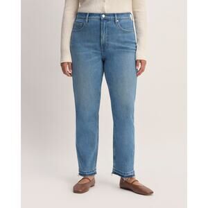 Everlane Original Cheeky Straight Leg Jeans Organic Denim Cropped Size 31S